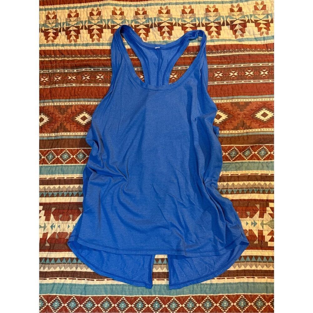 Lululemon Blue Racerback Tank Top size 8
